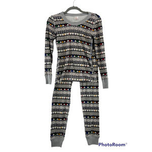 Hanna Andersson Long John Set Pajamas Sz XS/S